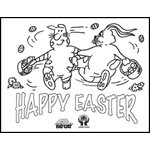 Fat Cat - Coloring Sheet-Easter