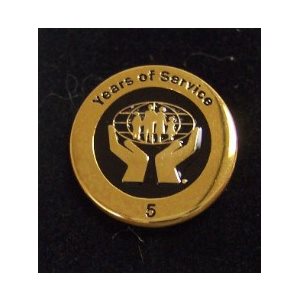 Lapel Pin - Gold Plated 24kt (5 year)