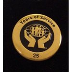 Lapel Pin - Gold Plated 24kt (25 year)
