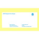 ATM Envelope - No Holes / Perfs Self-Sealing Deposit